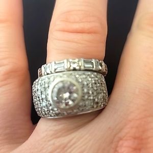 18k Large Diamond Sparkly rings